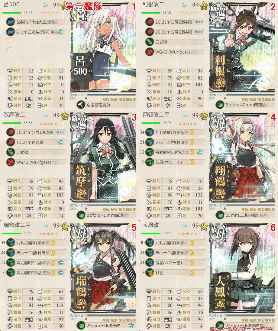 艦これ 17年春イベ 出撃 北東方面 第五艦隊 迎撃 士魂の護り ｅ4 燕雀の心